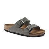 BIRKENSTOCK ARIZONA  - DESERT BUCK WHALE GREY NUBUCK LEATHER