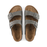 BIRKENSTOCK ARIZONA  - DESERT BUCK WHALE GREY NUBUCK LEATHER