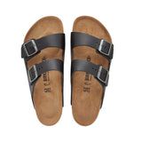 BIRKENSTOCK ARIZONA  - VINTAGE WOOD BLACK NATURAL LEATHER