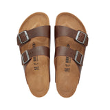 BIRKENSTOCK ARIZONA  - VINTAGE WOOD ROAST NATURAL LEATHER