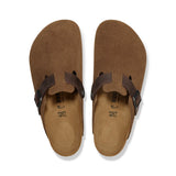 BIRKENSTOCK BOSTON OILED / SUEDE LEATHER - DARK TEA