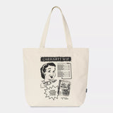CARHARTT WIP GRAPHIC CANVAS TOTE BAG - CATALOGUE PRINT / NATURAL