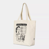 CARHARTT WIP GRAPHIC CANVAS TOTE BAG - CATALOGUE PRINT / NATURAL