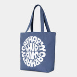 CARHARTT WIP GRAPHIC CANVAS TOTE BAG - JAZZY PRINT / BLUE IRIS