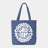 CARHARTT WIP GRAPHIC CANVAS TOTE BAG - JAZZY PRINT / BLUE IRIS