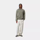 CARHARTT WIP CASPIAN SWEATSHIRT - PARK HEATHER GARMENT DYED