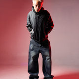 BUZZCUT VESPER HOODED RAIN JACKET  - BLACK / CHARCOAL