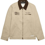 CAT WWR PEORIA PRINTED CANVAS JACKET - ABBEY STONE