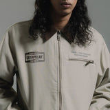 CAT WWR PEORIA PRINTED CANVAS JACKET - ABBEY STONE