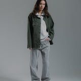 CAT WWR TWILL CHORE JACKET - BEETLE GREEN