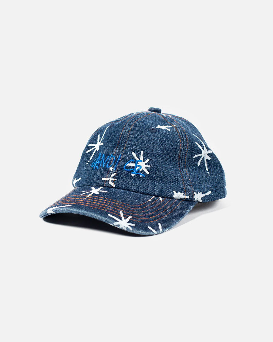 CANDICE COME WITH ME 6 PANEL HAT - DENIM