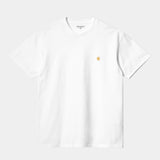 CARHARTT WIP CHASE SS TSHIRT - WHITE