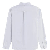 FRED PERRY RELAXED WASHED TWILL BUTTON UP SHIRT - DUSKY BLUE