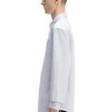 FRED PERRY RELAXED WASHED TWILL BUTTON UP SHIRT - DUSKY BLUE