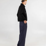CANDICE PLEATED PANTS - NAVY
