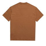 CAT WWR EMBROIDERED SS TSHIRT - CAMEL