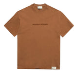 CAT WWR EMBROIDERED SS TSHIRT - CAMEL