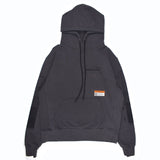 INDIVIDUALIST DISTRESSED LOGO HOOD - OVER DYED CHARCOAL