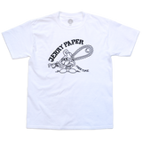 FREE TIME JERRY PAPER TSHIRT - WHITE